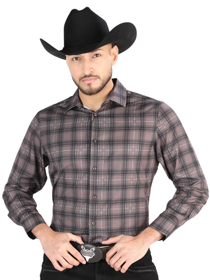 The Everyday Western Shirt — Mocha & Olive (No. 44712)
