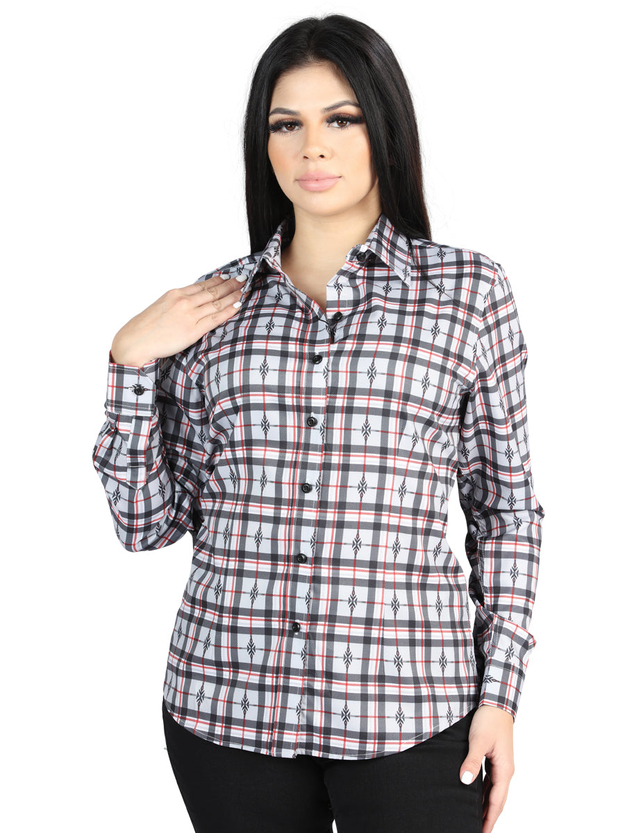 The Women's Everyday Western Shirt — Black & White (No. 44720)
