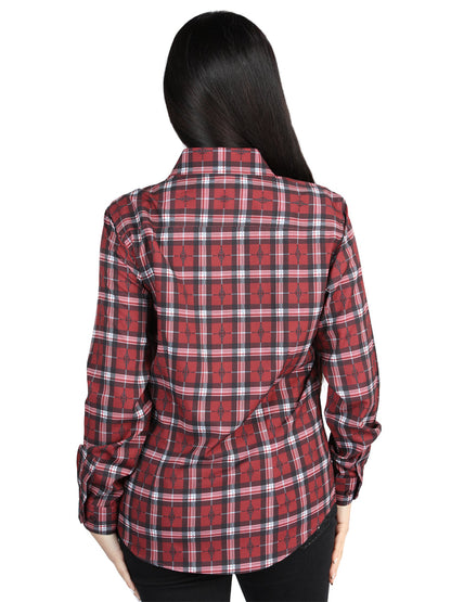 The Women's Everyday Western Shirt — Red & Black (No. 44727)