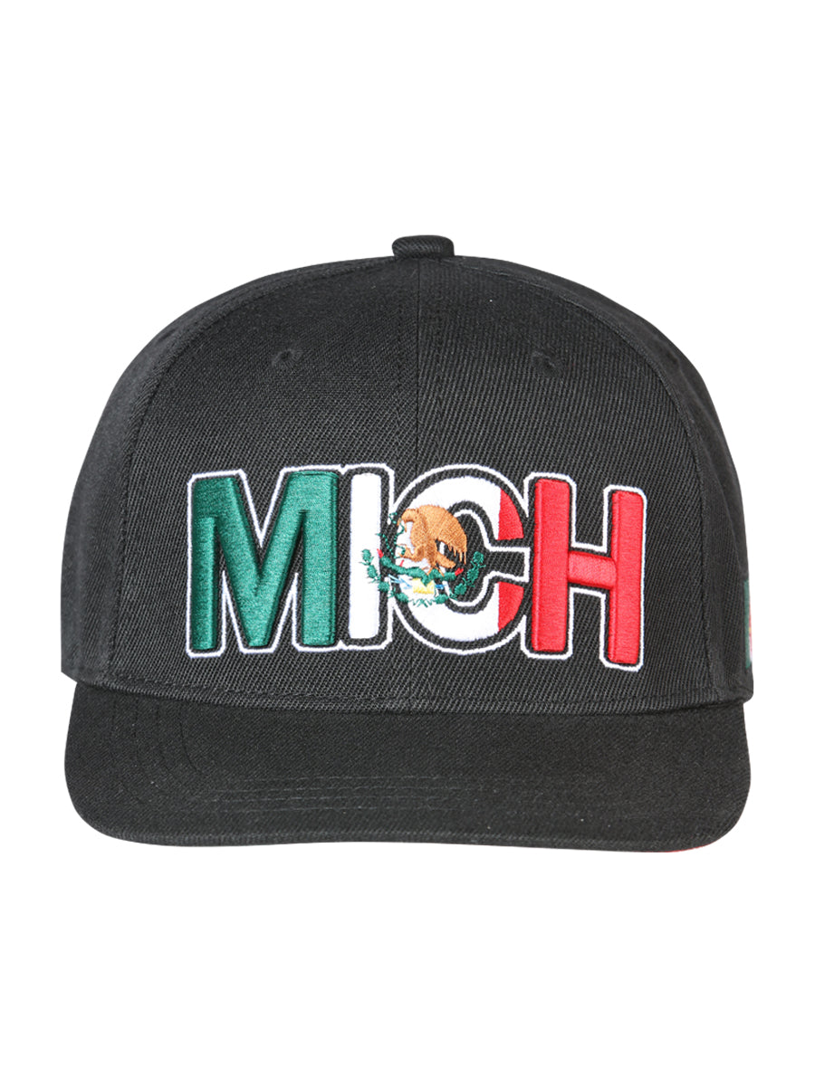 The Estado Snapback Cap — Michoacán, Black (No. 44783)