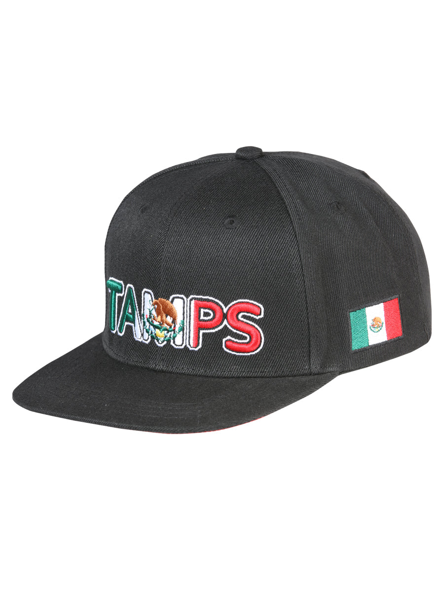 The Estado Snapback Cap — Tamaulipas, Black (No. 44812)