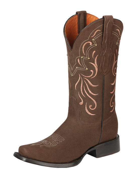 The Women's Rodeo Boot — Camel Nobuck