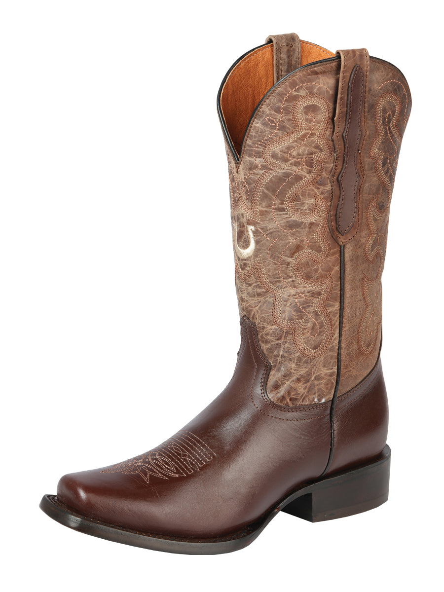 The Women's Rodeo Boot — Alazan Brown & Sand (No. 44851)