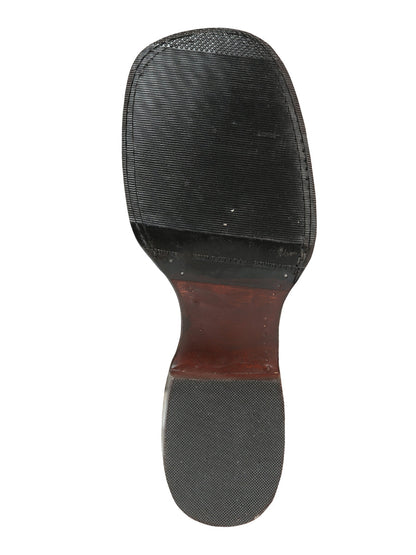The Cowhide Rodeo Boot — White & Brown (No. 44862)