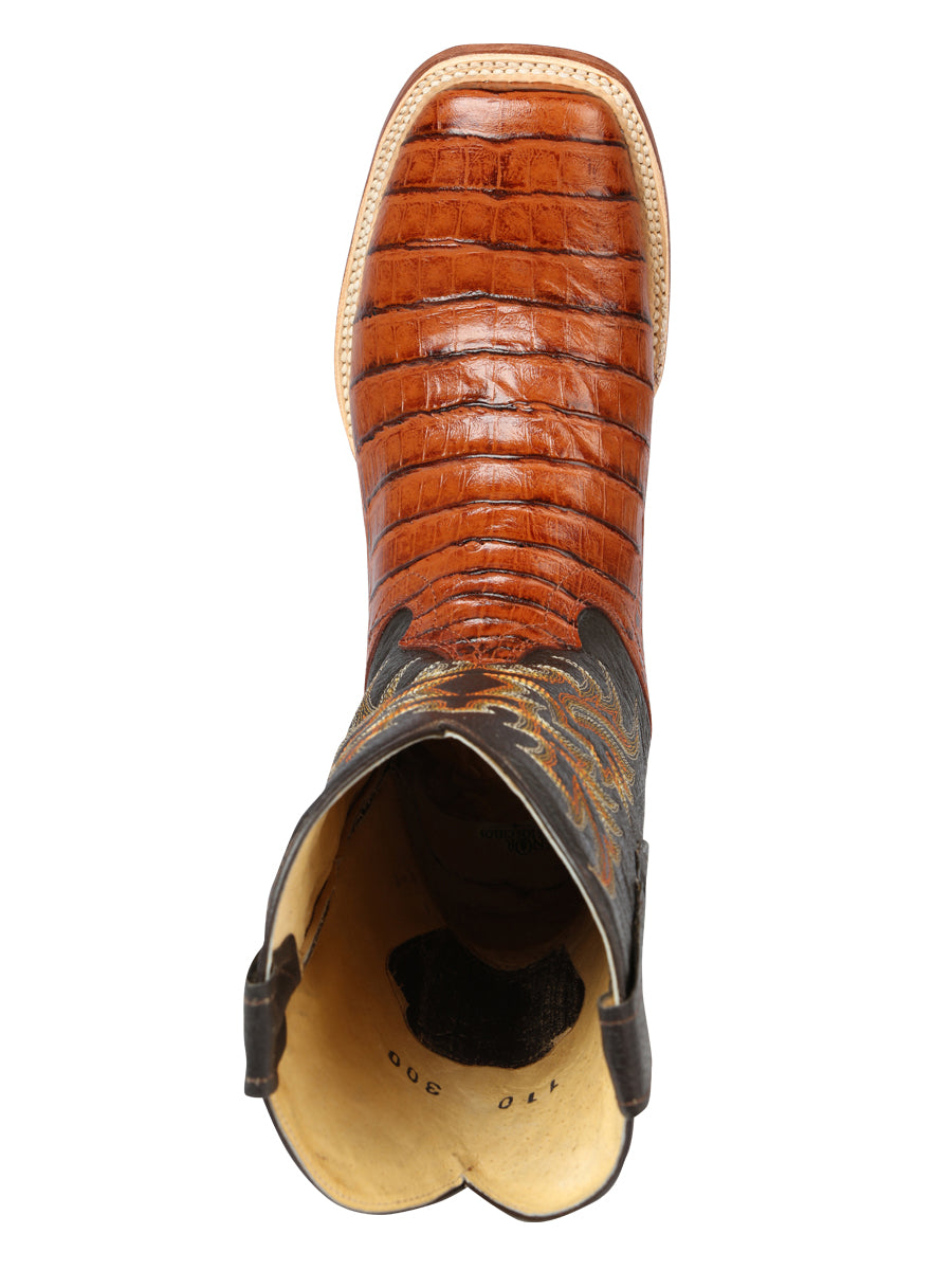 The Rodeo Boot — Cognac Gator Print (No. 44939)