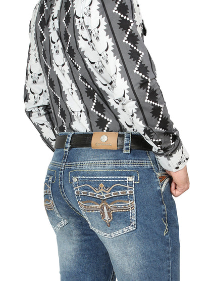 Centenario Bootcut Denim Jeans - Medium Blue 44971