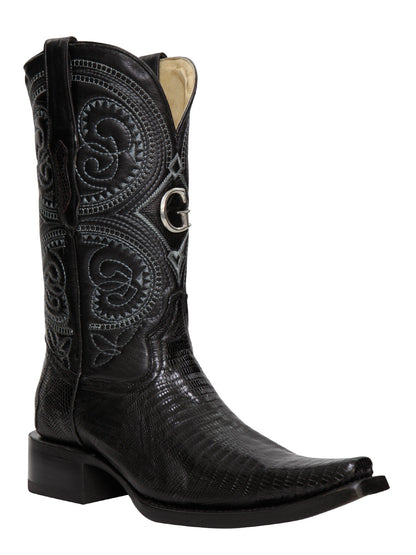 The Exotic Lizard Boot — Black (No. 45072)