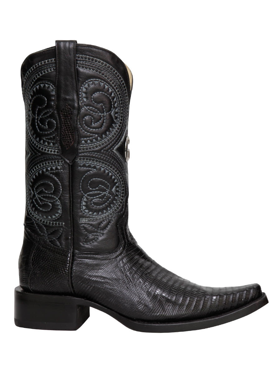 The Exotic Lizard Boot — Black (No. 45072)