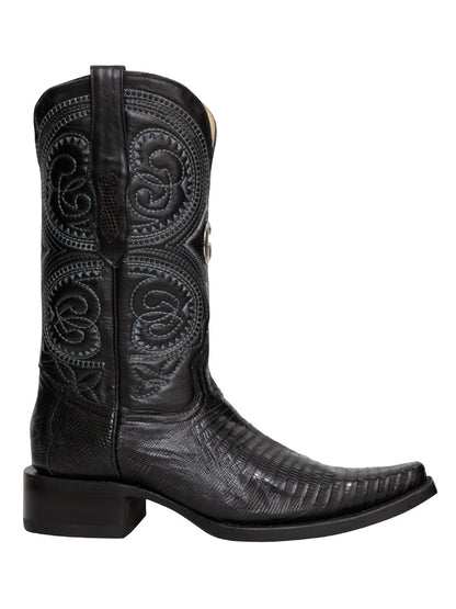 The Exotic Lizard Boot — Black (No. 45072)