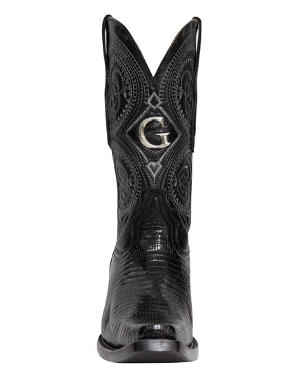 The Exotic Lizard Boot — Black (No. 45072)