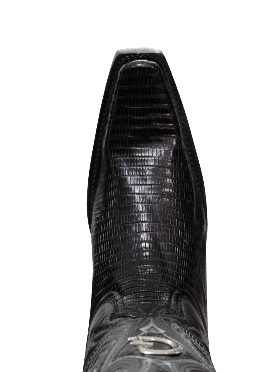 The Exotic Lizard Boot — Black (No. 45072)