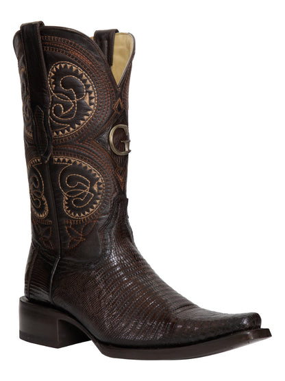 The Exotic Lizard Boot — Brown (No. 45073)