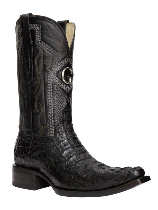The Exotic Caiman Nuca Boot — Black (No. 45081)