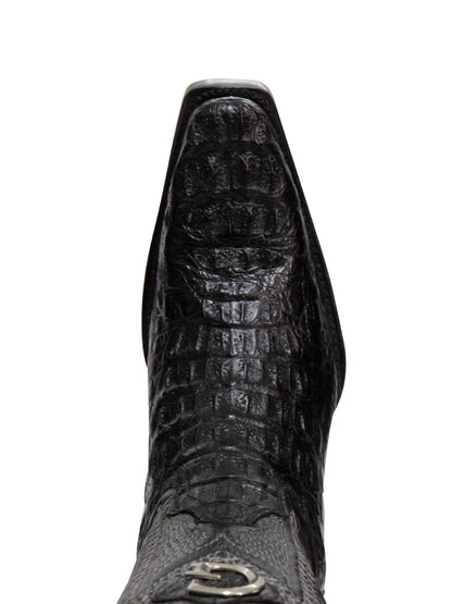 The Exotic Caiman Nuca Boot — Black (No. 45081)
