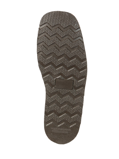 The Woven Zip Ankle Boot — Brown (No. 45184)