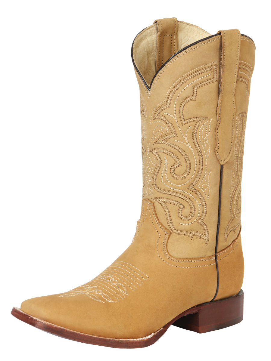 The Bulldog Rodeo Boot — Honey Nobuck (No. 45204)