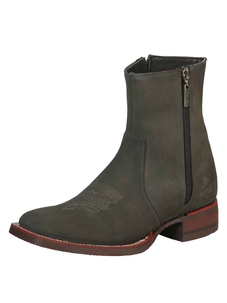 El Canelo Men’s Ankle Boots - Nobuck Gray 45213