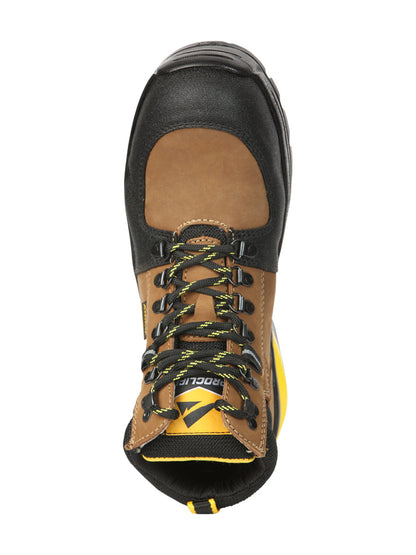 Procliff Men’s Work Shoes with Laces and Toe Cap - Nobuck Maple  45286
