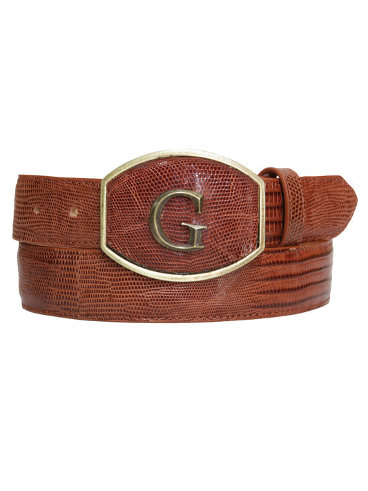 The Exotic Lizard Belt — Cognac (No. 45298)
