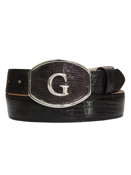 The Exotic Lizard Belt — Black (No. 45299)