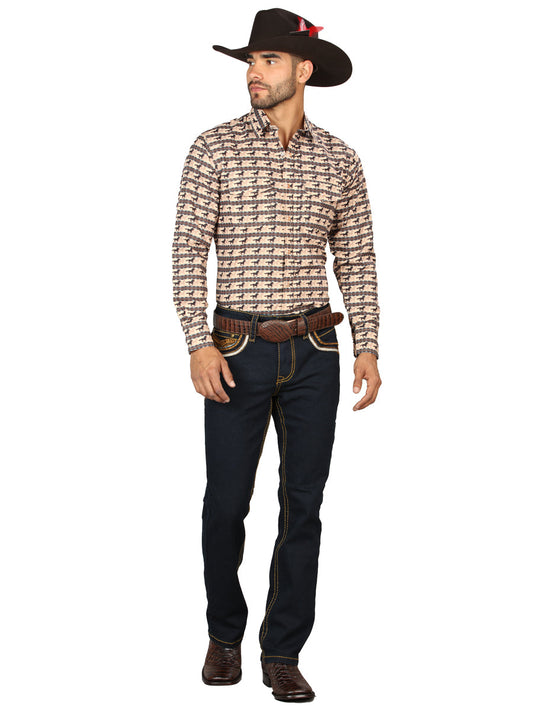 The Embroidered Bootcut Jean — Rinse Blue