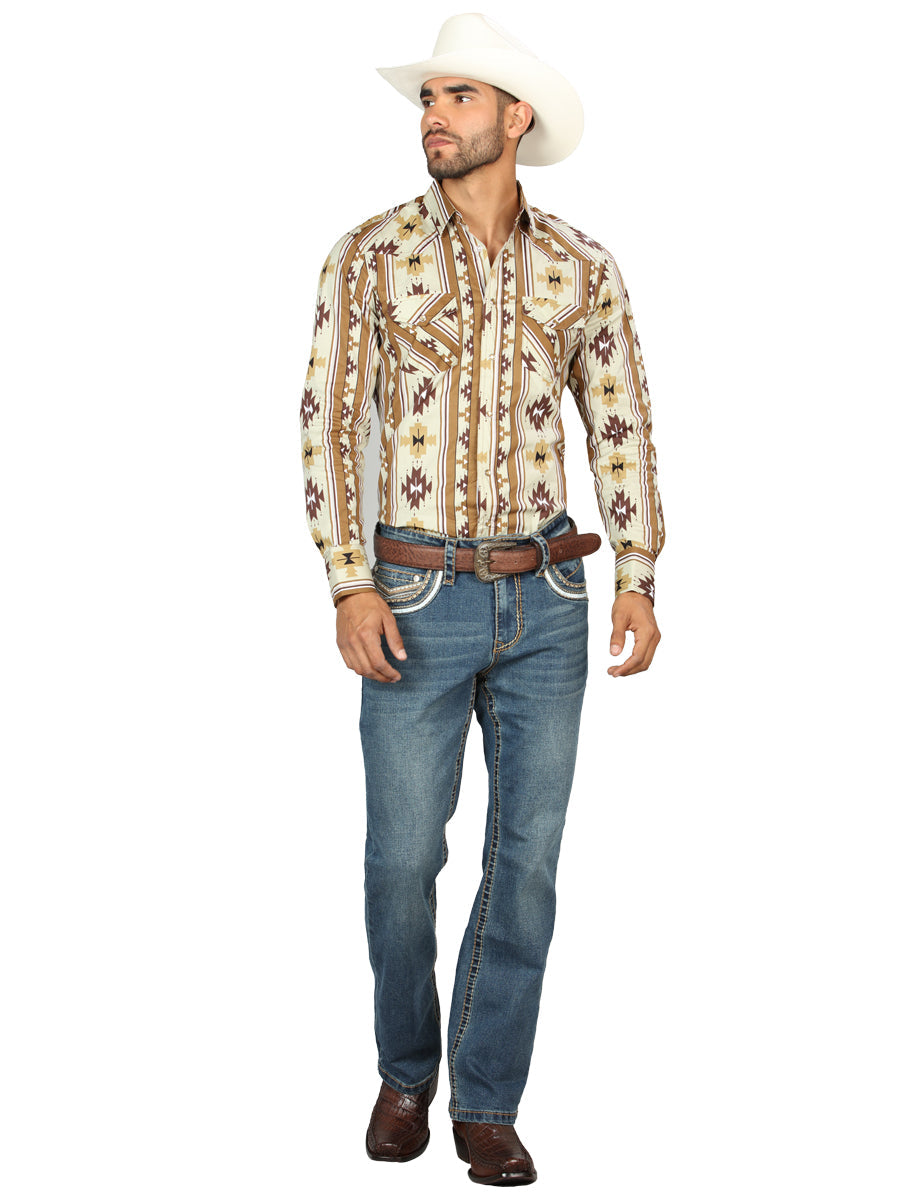The Embroidered Bootcut Jean — Blue