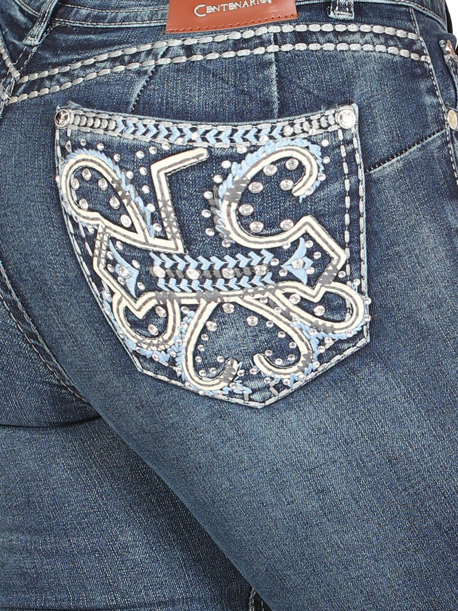 The Hip-Up Bootcut Jean — Dark Blue