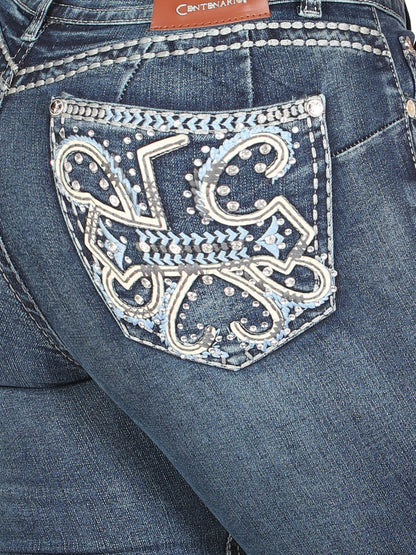 The Hip-Up Bootcut Jean — Dark Blue