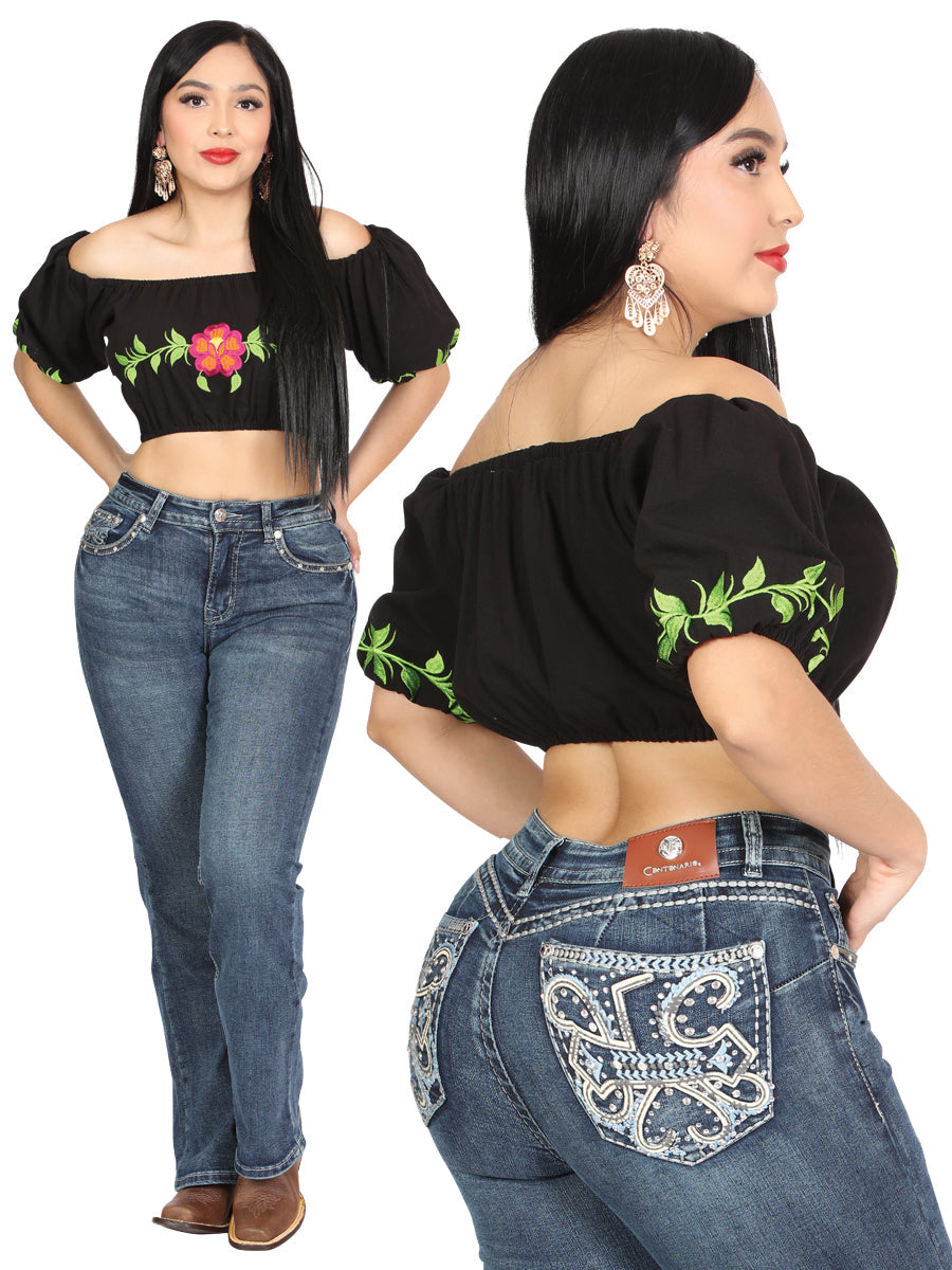 The Hip-Up Bootcut Jean — Dark Blue