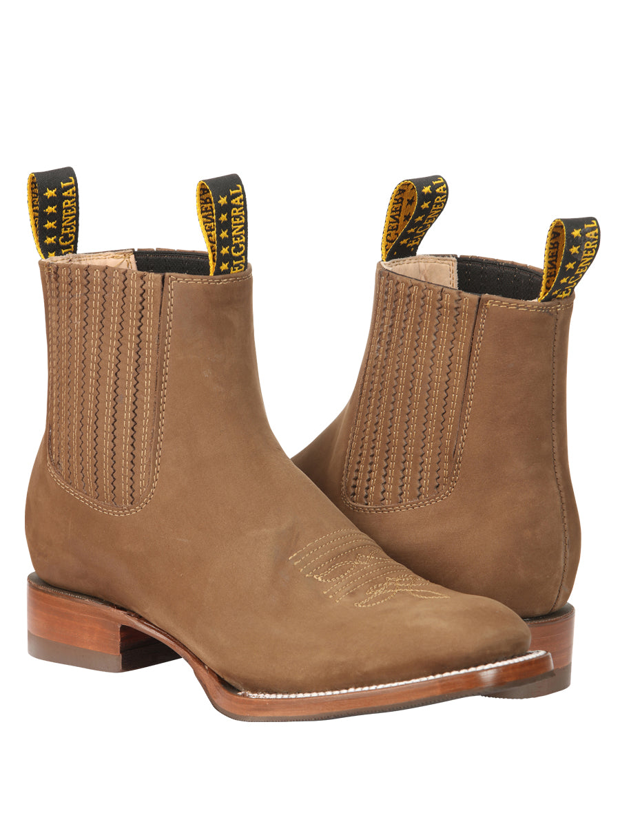 The Nobuck Ankle Boot — Brown (No. 45338)