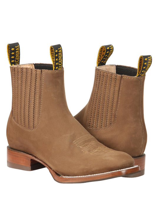 The Nobuck Ankle Boot — Brown (No. 45338)