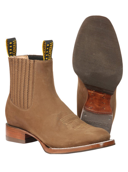 The Nobuck Ankle Boot — Brown (No. 45338)