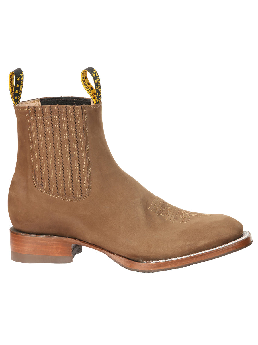 The Nobuck Ankle Boot — Brown (No. 45338)
