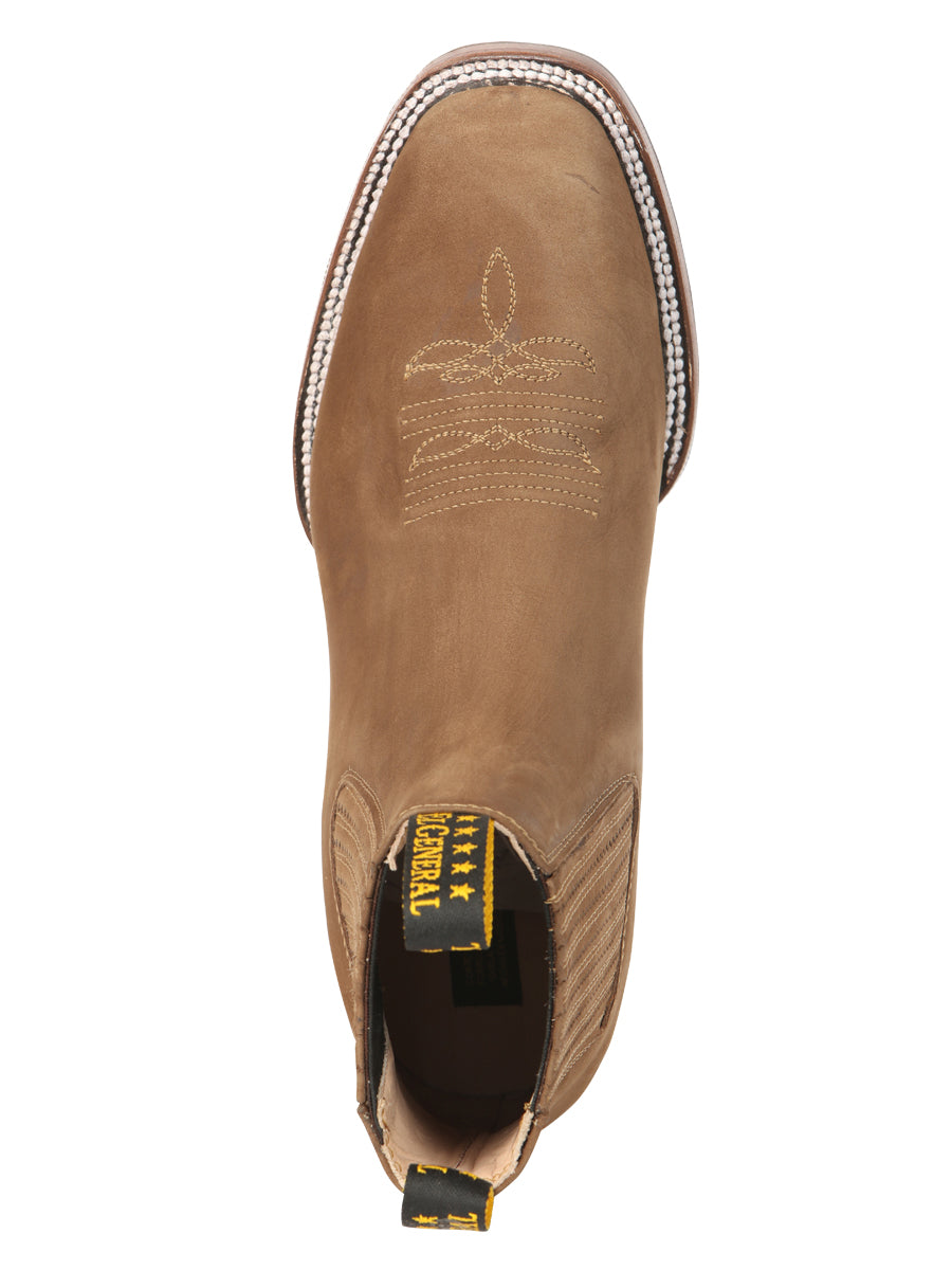 The Nobuck Ankle Boot — Brown (No. 45338)