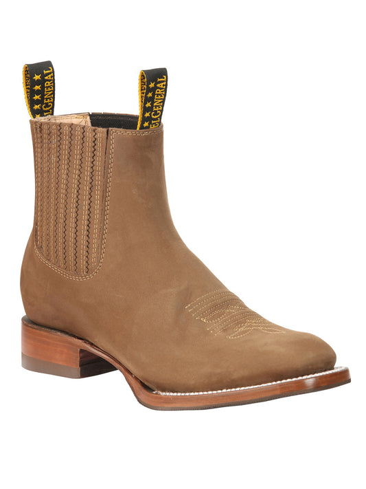 The Nobuck Ankle Boot — Brown (No. 45338)