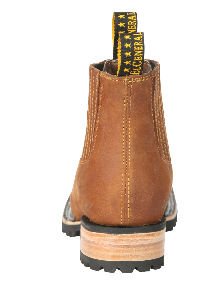 The Bulldog Ankle Boot — Crazy Horse Papaya (No. 45342)