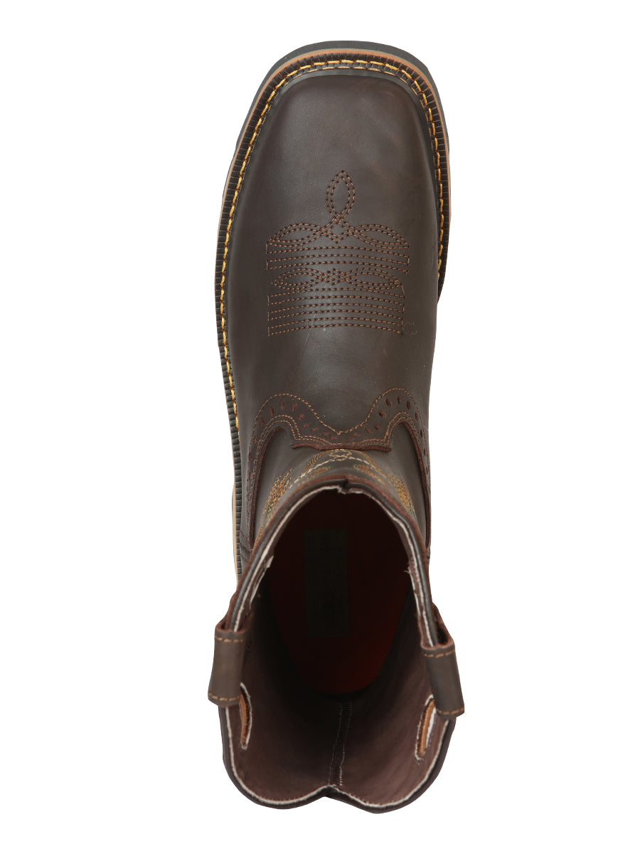 The Work Boot — Mocha Grasso Leather (No. 45368)