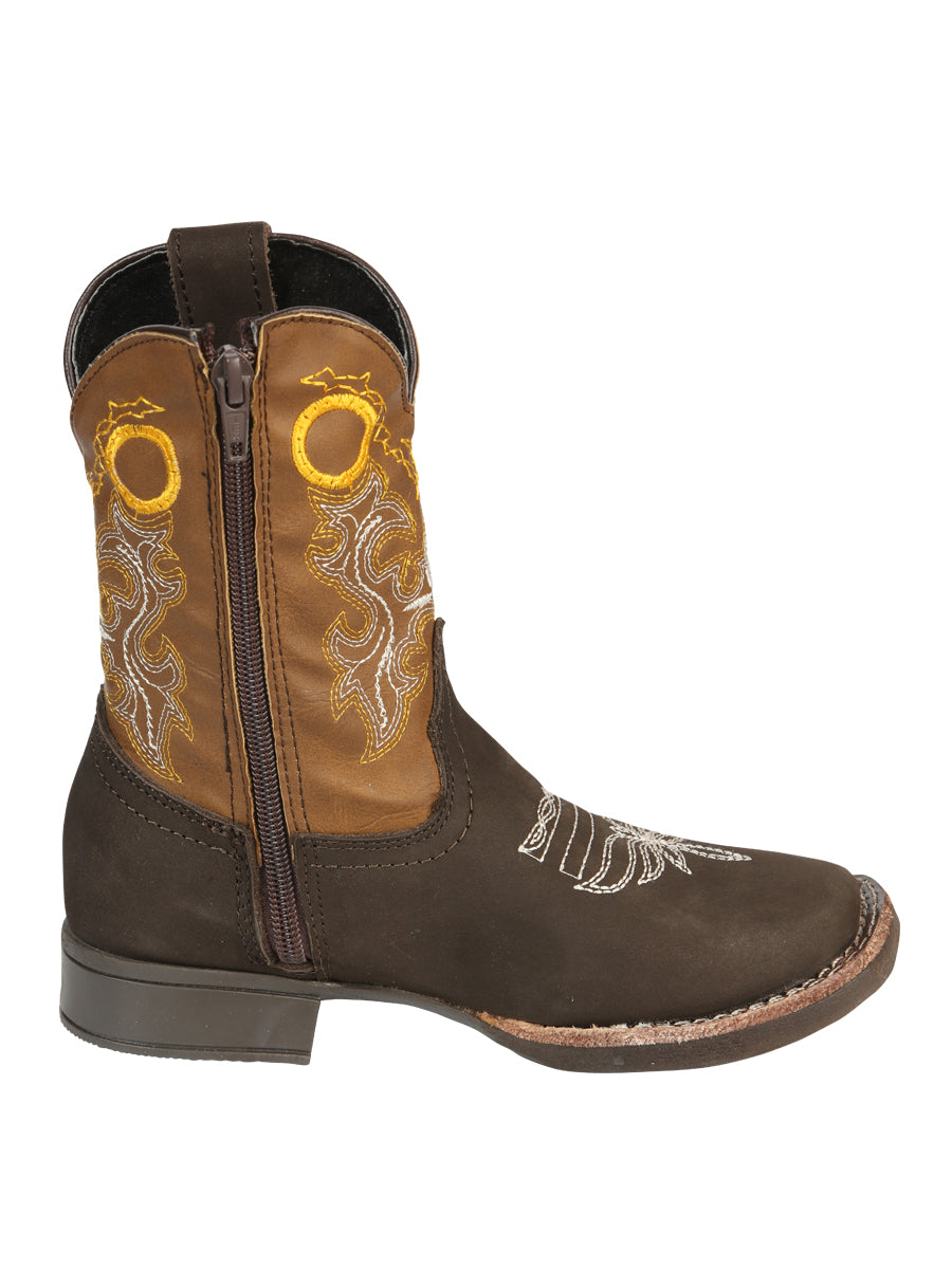 The Kids' Rodeo Boot — Chocolate (No. 45390)