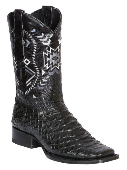 The Rodeo Boot — Black Python Print (No. 45398)