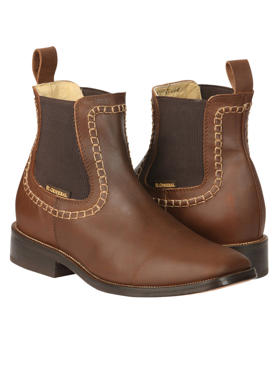 The Leather Ankle Boot — Brown (No. 45421)