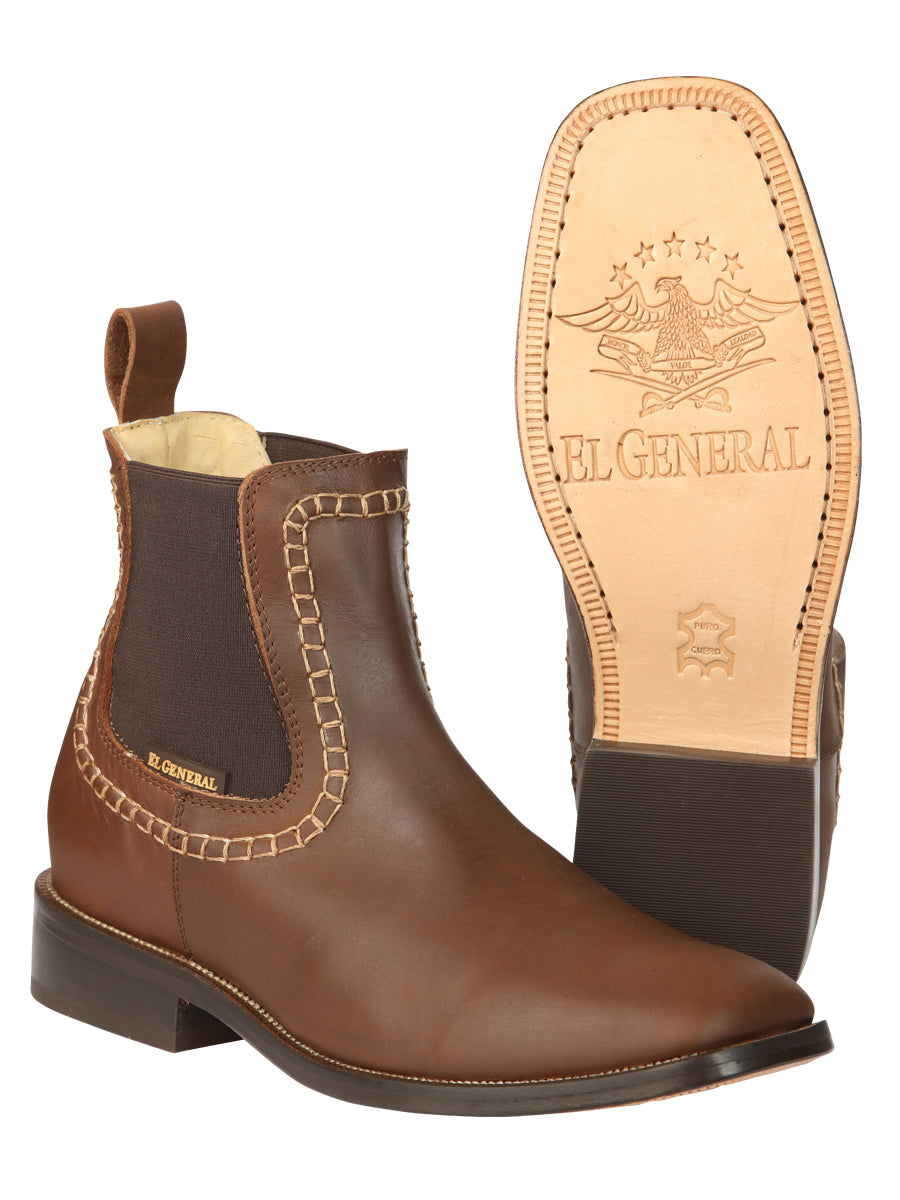 The Leather Ankle Boot — Brown (No. 45421)