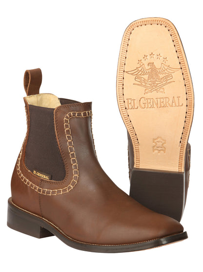 The Leather Ankle Boot — Brown (No. 45421)