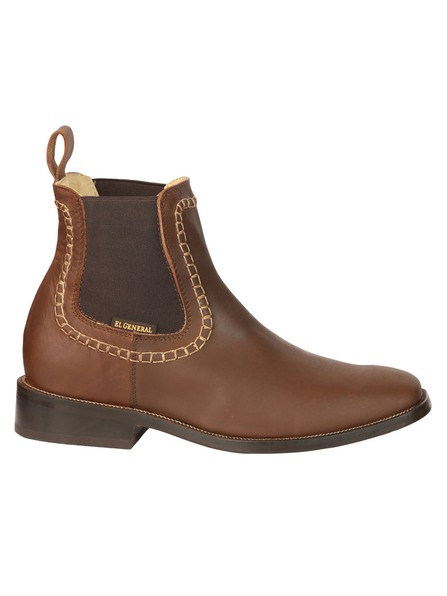 The Leather Ankle Boot — Brown (No. 45421)