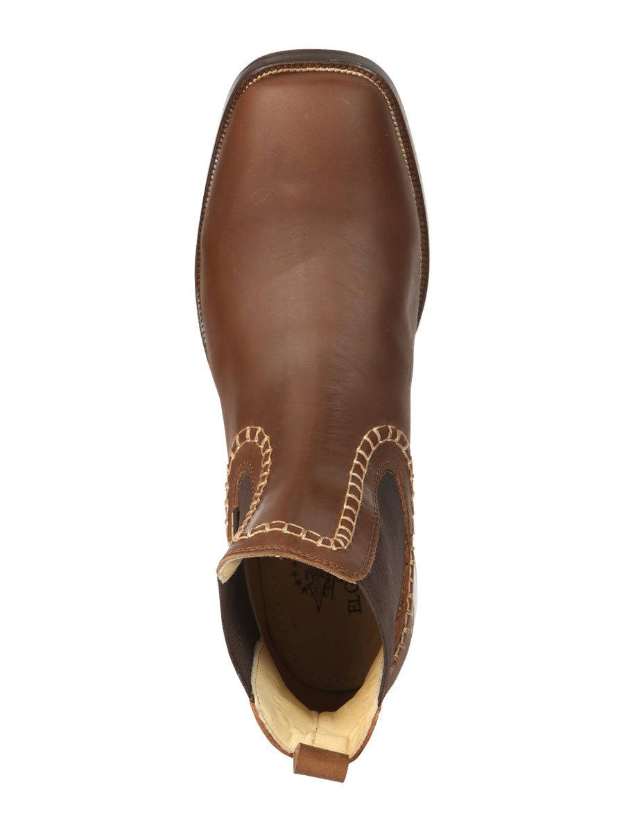 The Leather Ankle Boot — Brown (No. 45421)