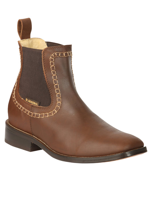 The Leather Ankle Boot — Brown (No. 45421)