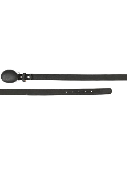 The Kids' Western Belt — Black Nobuck (No. 45441)