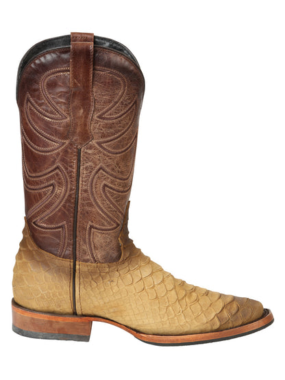 The Pro Rodeo Boot — Honey Python Print (No. 45563)