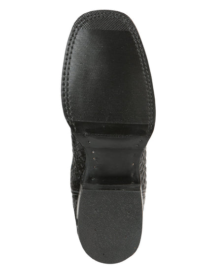 The Pro Rodeo Boot — Black & Blue Python Print (No. 45564)