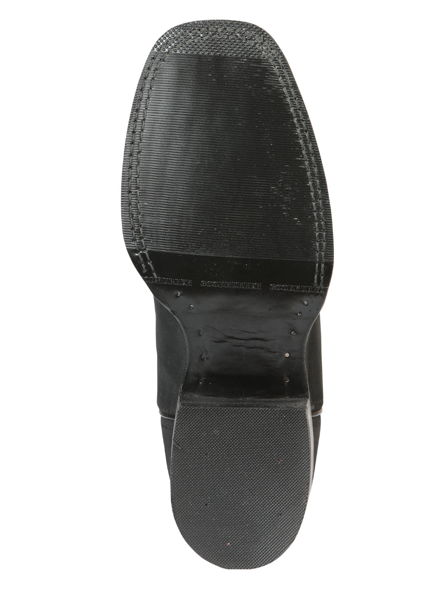 The Pro Rodeo Boot — Black Nobuck (No. 45567)