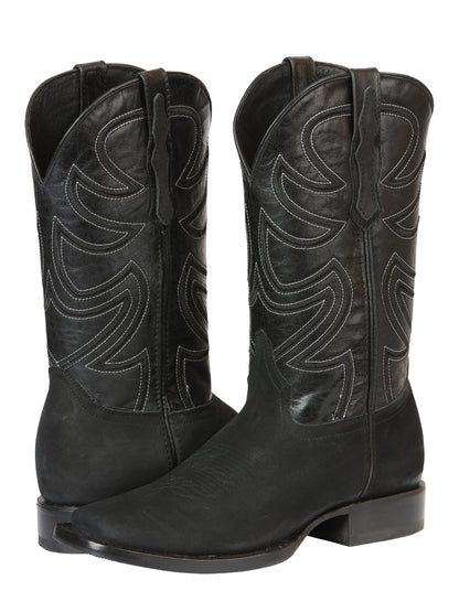 The Pro Rodeo Boot — Black Nobuck (No. 45567)